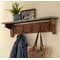 Alaterre Furniture Millwork 40" Hook Shelf - Wood/Zinc AWMW2471Z - alternate 3